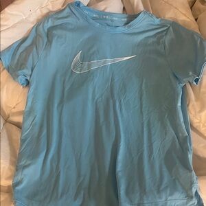 Nike Sky Blue Tee with White Swoosh
